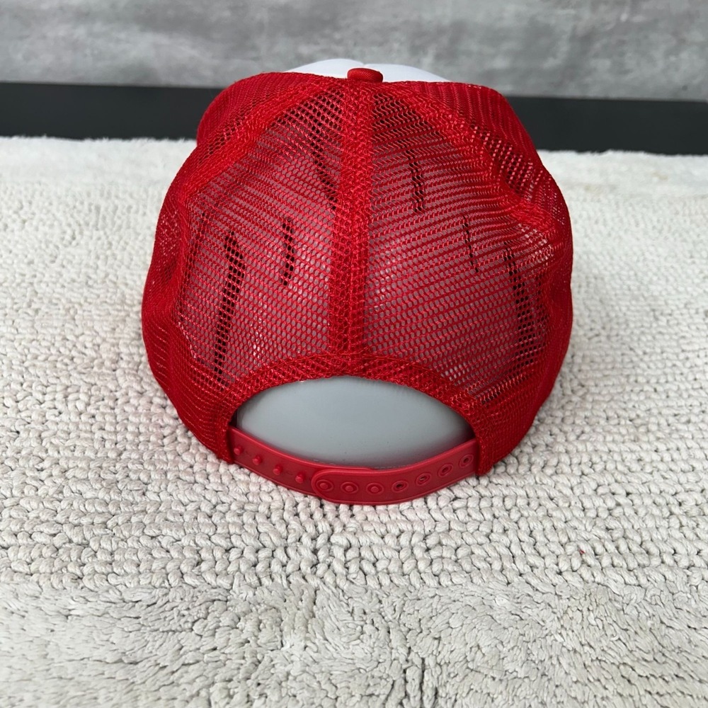 Vintage Chevy Mesh Snapback Trucker Rope Hat OSFA Two Tone Chevrolet Puffy Print - Picture 3 of 6